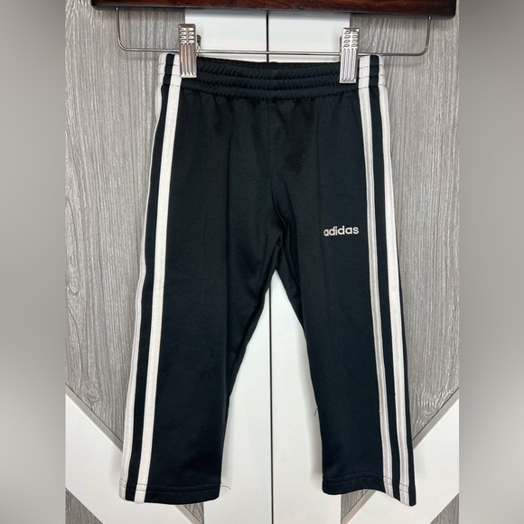 adidas Other - D12.26 Adidas Kids Track Pants Black and Classic 3 Stripe 2T